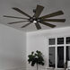 Gentry Xl 85 inch Anvil Iron with Dist Antiq Gray Blades Ceiling Fan in Etched Cased Opal