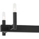 Erzo 10 Light 12.75 inch Black Chandelier Ceiling Light, Single