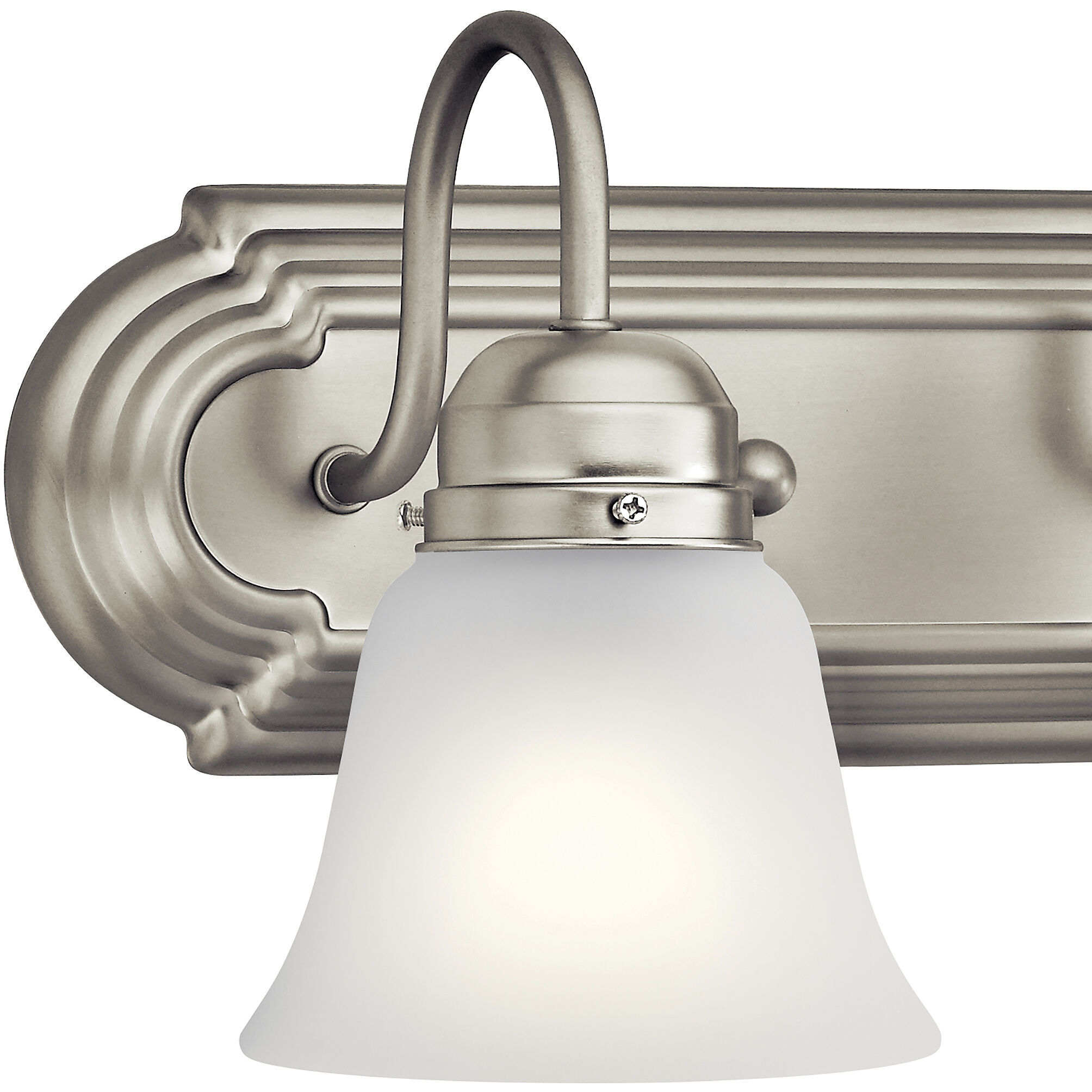Independence 2 Light 12 inch Brushed Nickel Wall Mt Bath 2 Arm Wall Light