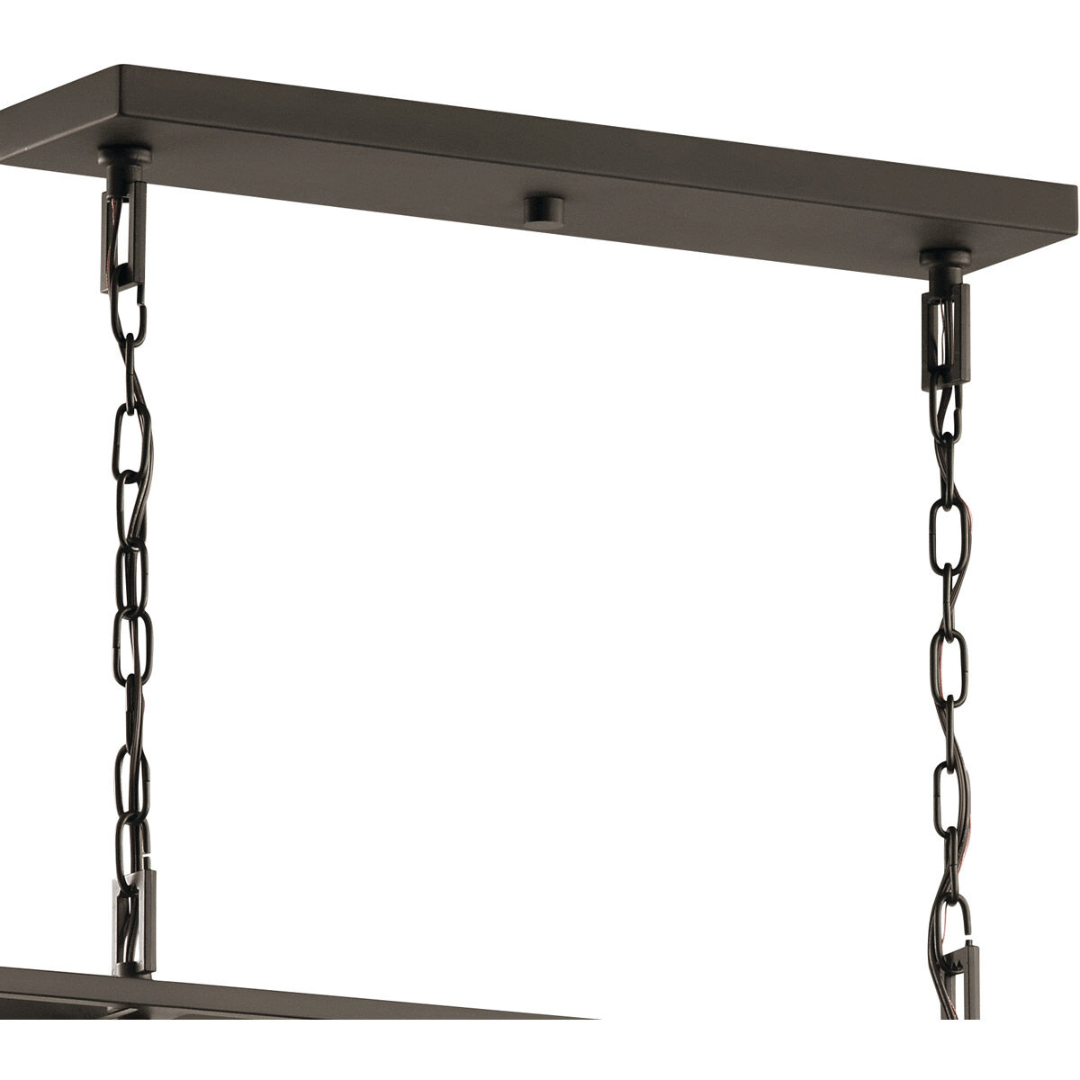 Morrigan 8 Light 12.5 inch Olde Bronze Chandelier Linear Ceiling Light, Single