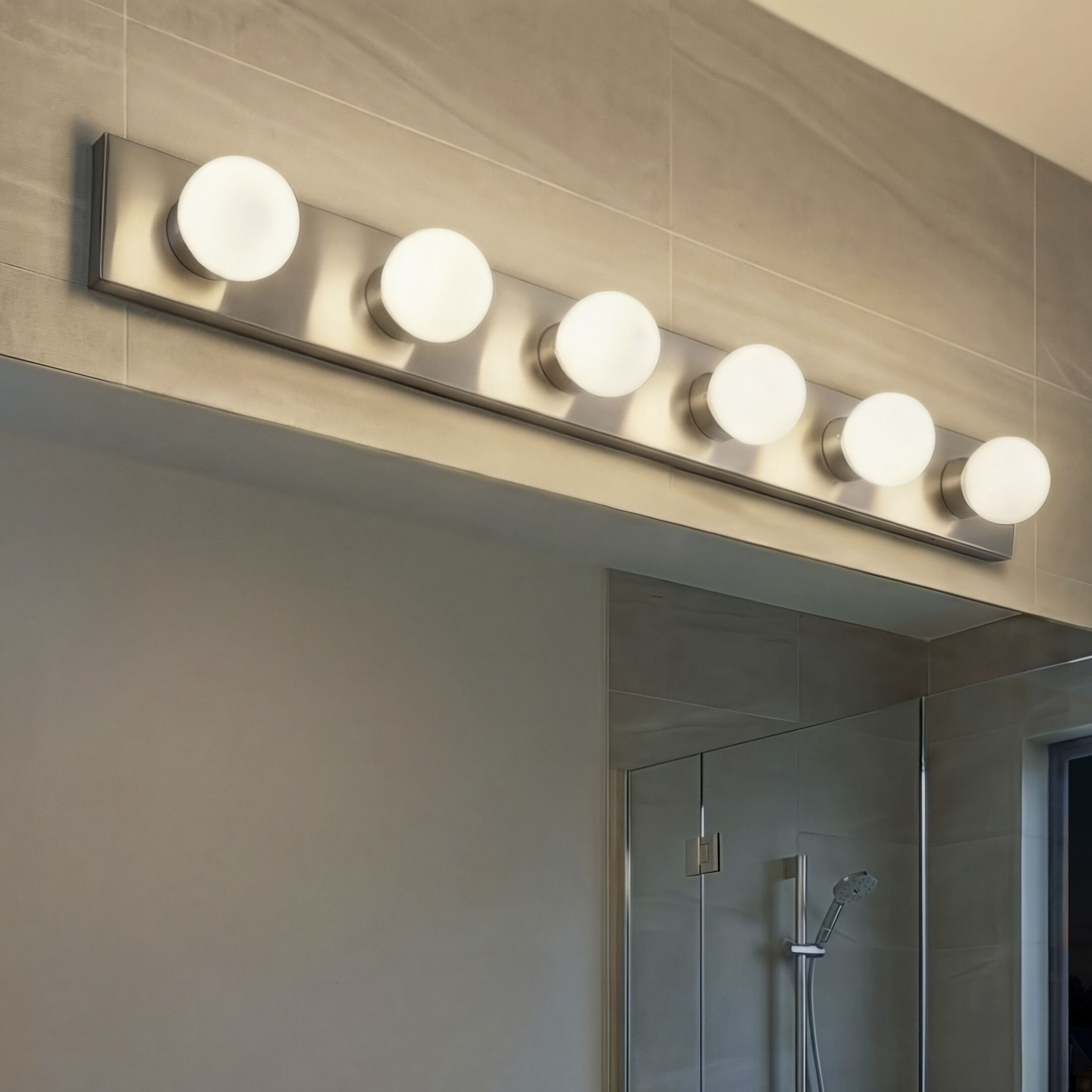 Independence 6 Light 36 inch Brushed Nickel Bath Strip Wall Light