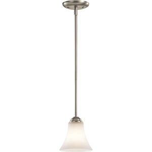 Keiran 1 Light 6 inch Brushed Nickel Mini Pendant Ceiling Light in Incandescent
