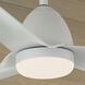 Fit 54 inch White Ceiling Fan