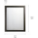 Independence 30 X 24 inch Olde Bronze Wall Mirror