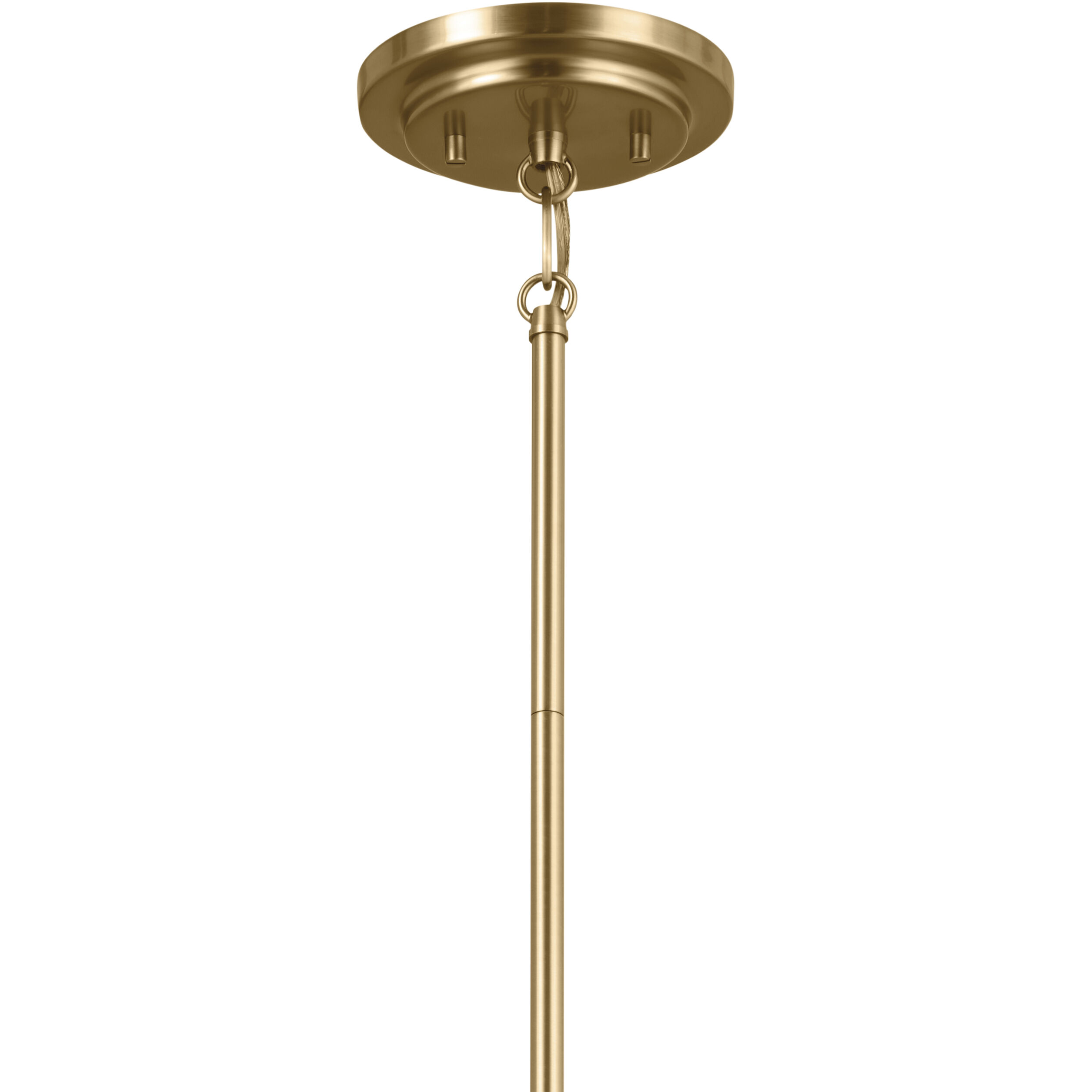 Ali 6 Light 28 inch Brushed Natural Brass Chandelier Ceiling Light