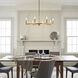 Erzo 8 Light 35.5 inch Natural Brass Chandelier 1 Tier Large Ceiling Light, 1 Tier Large