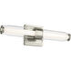 Laurene LED 18 inch Brushed Nickel Linear Bath Bar Wall Light, Small