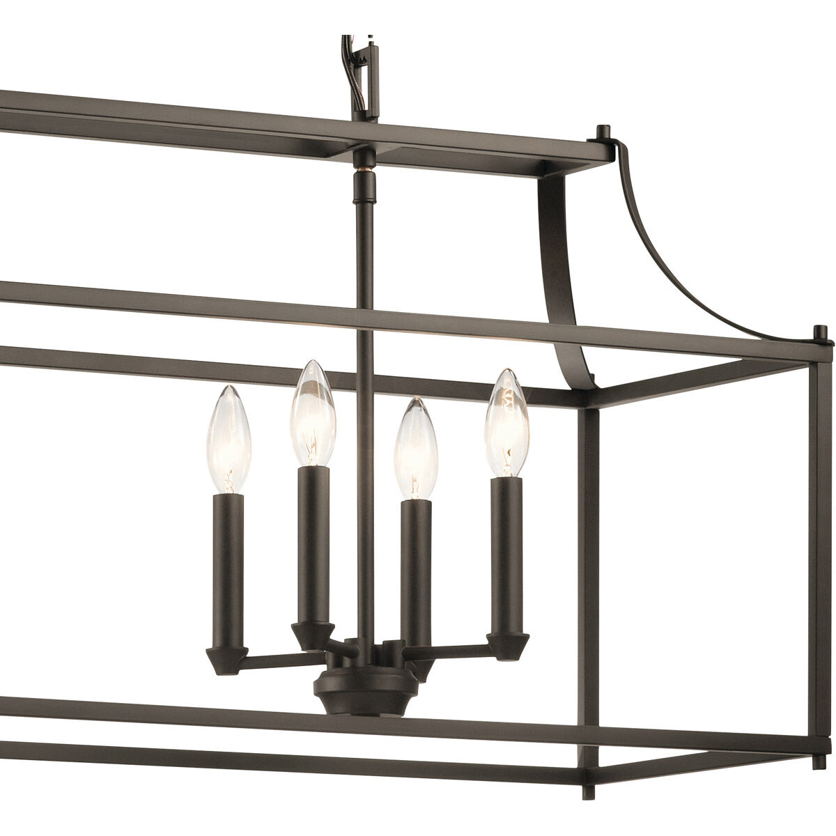 Morrigan 8 Light 12.5 inch Olde Bronze Chandelier Linear Ceiling Light, Single