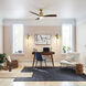 Ridley Ii 52 inch Natural Brass with Cherry Blades Ceiling Fan
