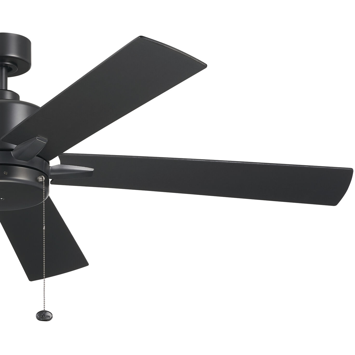 Kichler 330243SBK Lucian 60 inch Satin Black with Silver/Black 