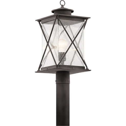 Argyle 1 Light 20 inch Weathered Zinc Outdoor Post Lantern in Incandescent