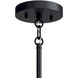Madden 9 Light Black Chandelier Ceiling Light, 2 Tier