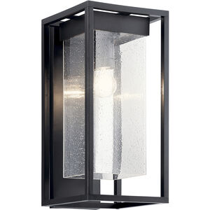 Mercer 1 Light 19 inch Black with Silver Highlights Outdoor Wall, Large