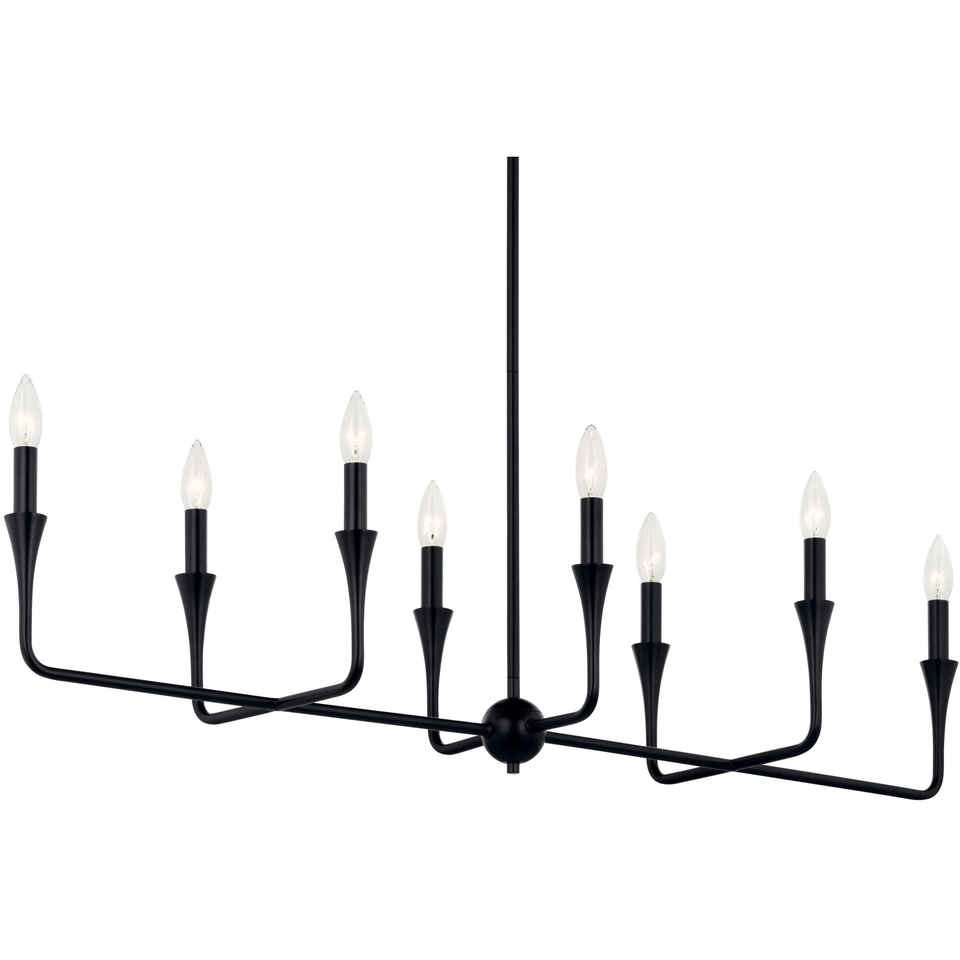 Black double canopy chandelier outlet