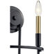 Capitol Hill 2 Light 10 inch Black Wall Bracket Wall Light