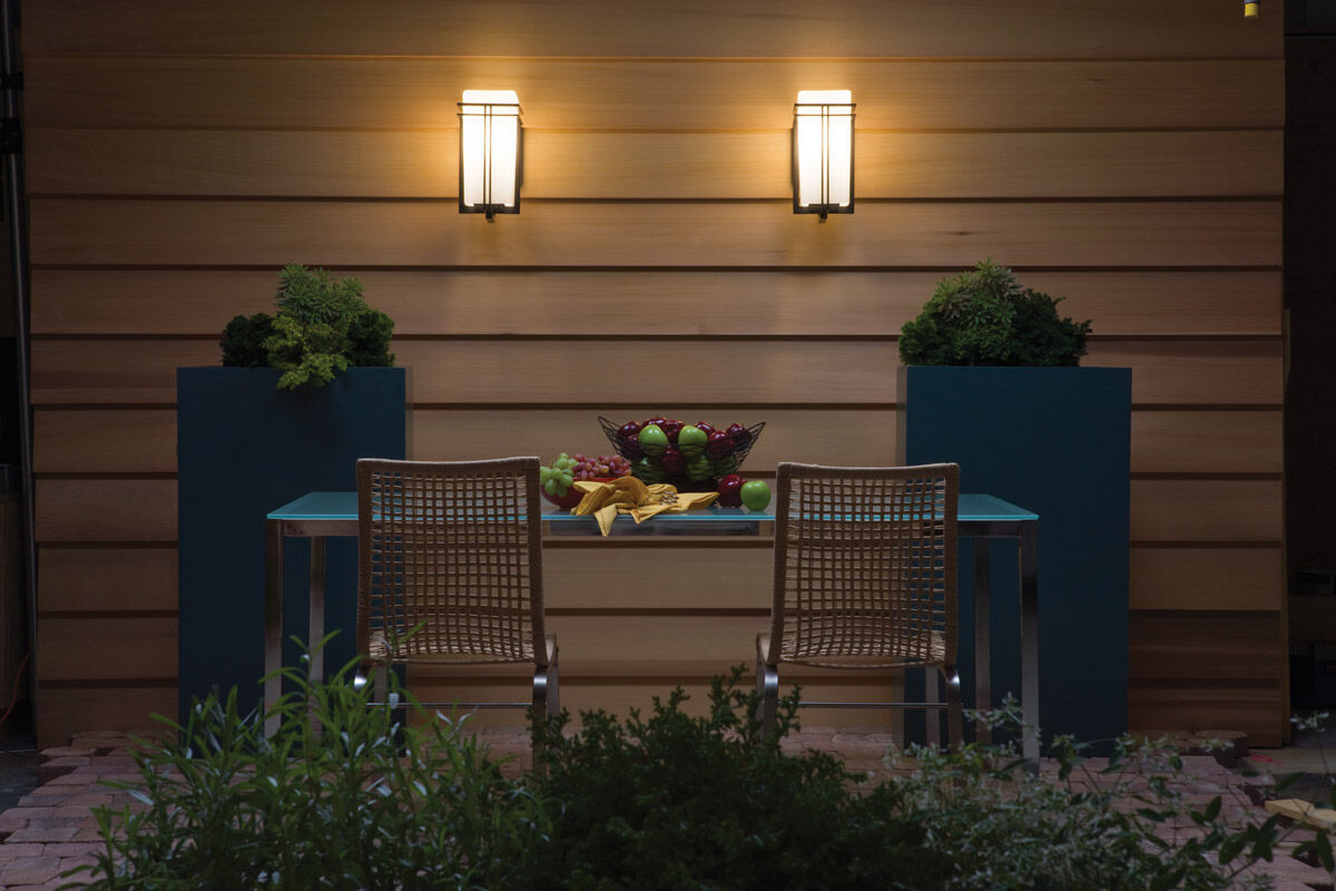 Tremillo 1 Light 14 inch Black Outdoor Wall, Medium