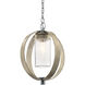 Grand Bank 1 Light 12 inch Distressed Antique Gray Outdoor Hanging Pendant