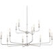Pallas 12 Light 42.75 inch Polished Nickel Chandelier Ceiling Light