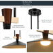 Tenon LED Black Pendant Ceiling Light