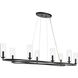 Harpin Linear Chandelier Ceiling Light in Black