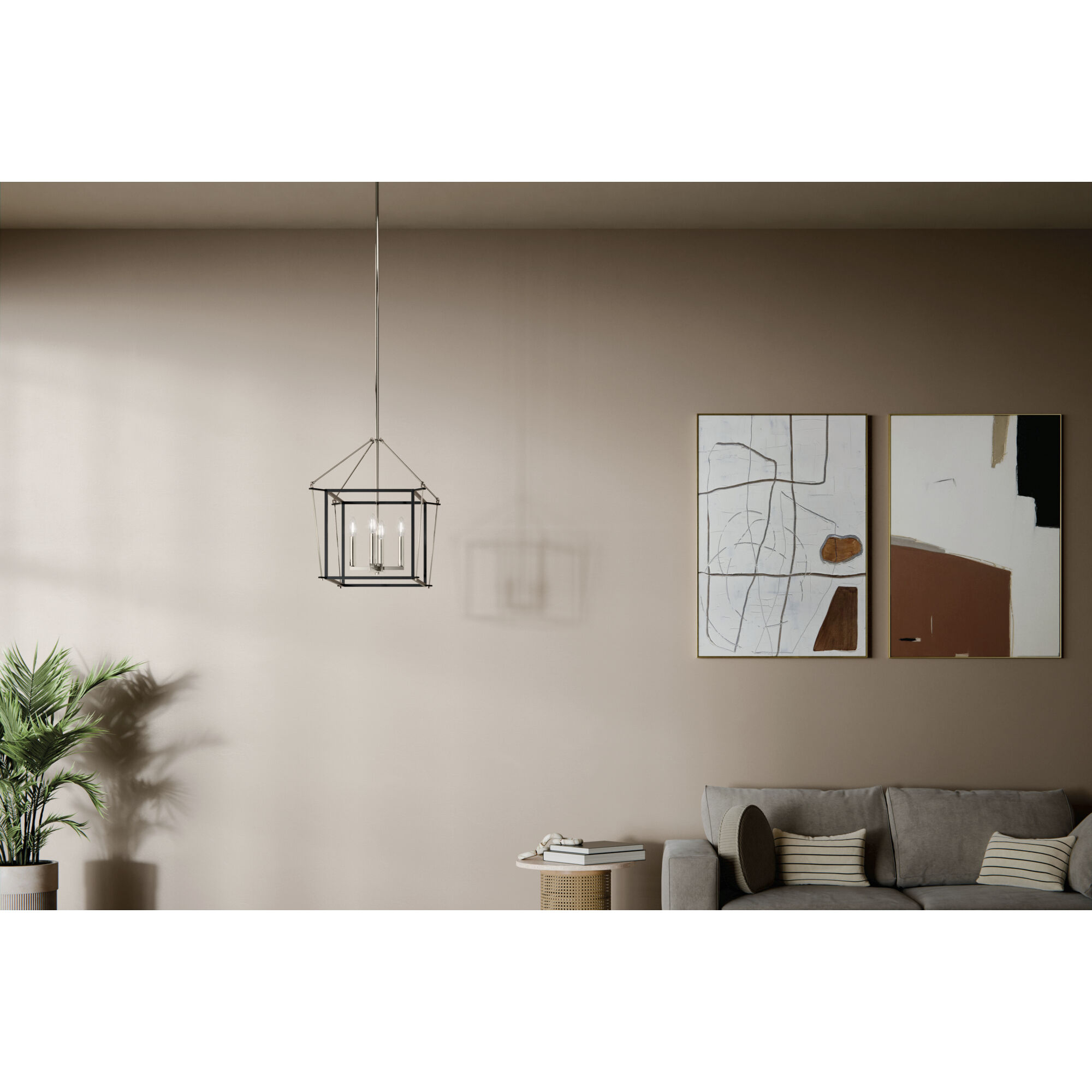 Eisley 4 Light 16 inch Polished Nickel Foyer Pendant Ceiling Light