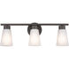 Stamos 3 Light 22 inch Olde Bronze Bath Vanity Light Wall Light, 3 Arm