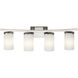 Crosby 4 Light 31 inch Brushed Nickel Wall Mt Bath 4 Arm Wall Light