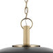 Kurio 1 Light Black Pendant Ceiling Light