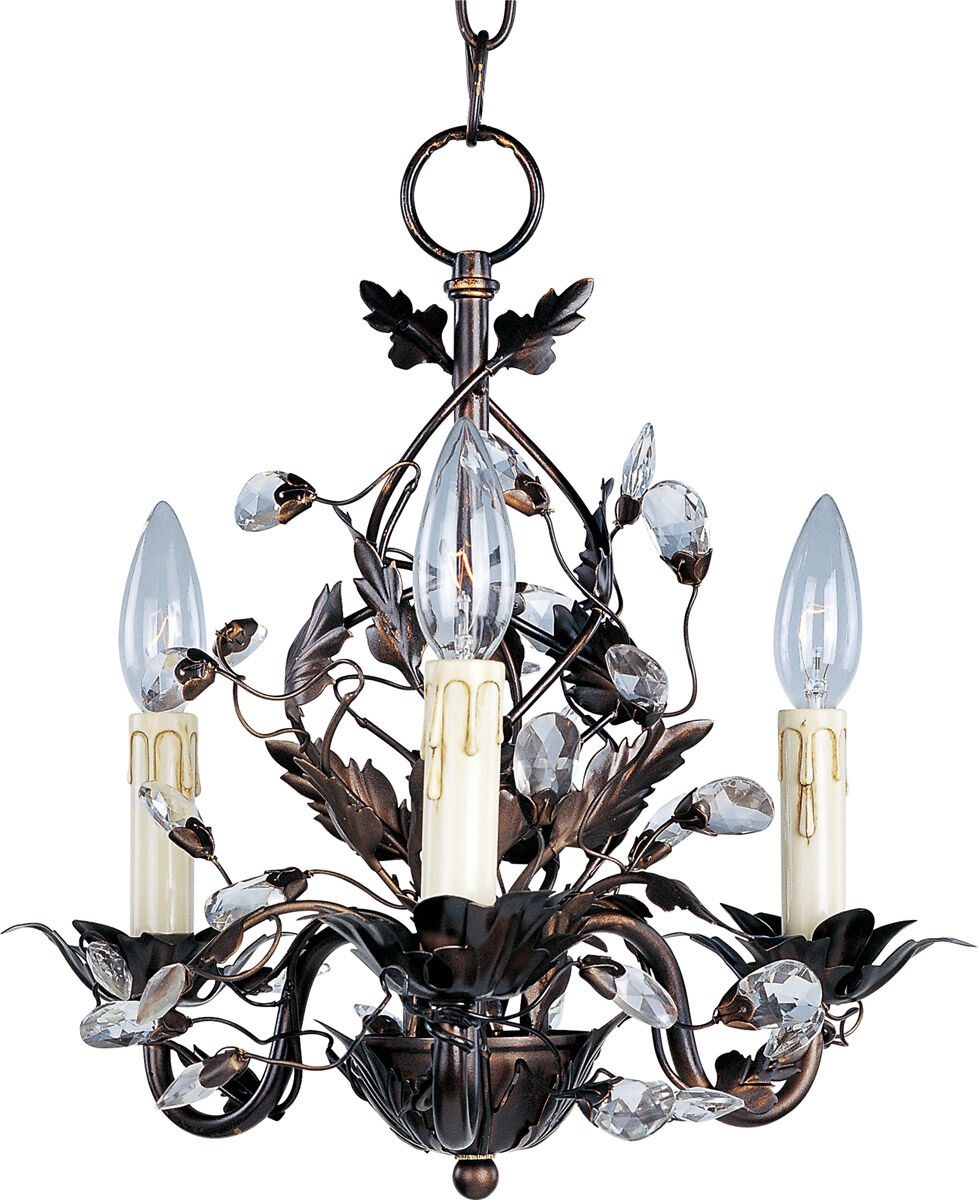 Elegante 3 Light 14.00 inch Mini Chandelier