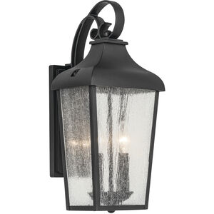 Forestdale 2 Light 18.5 inch Textured Black Outdoor Wall Sconce, Medium