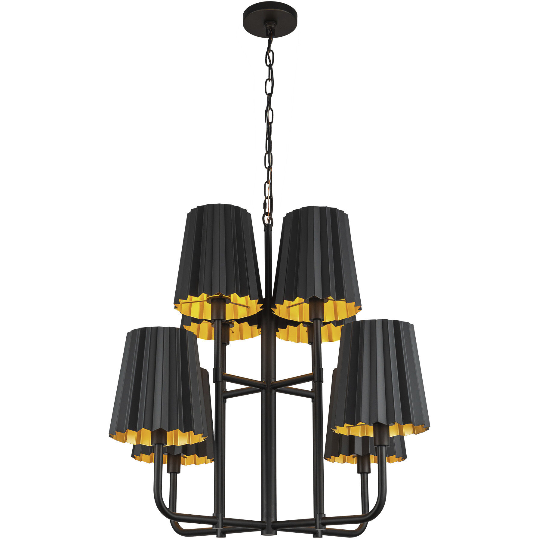 Alora Mood Plisse 8 Light 30.00 inch Chandelier