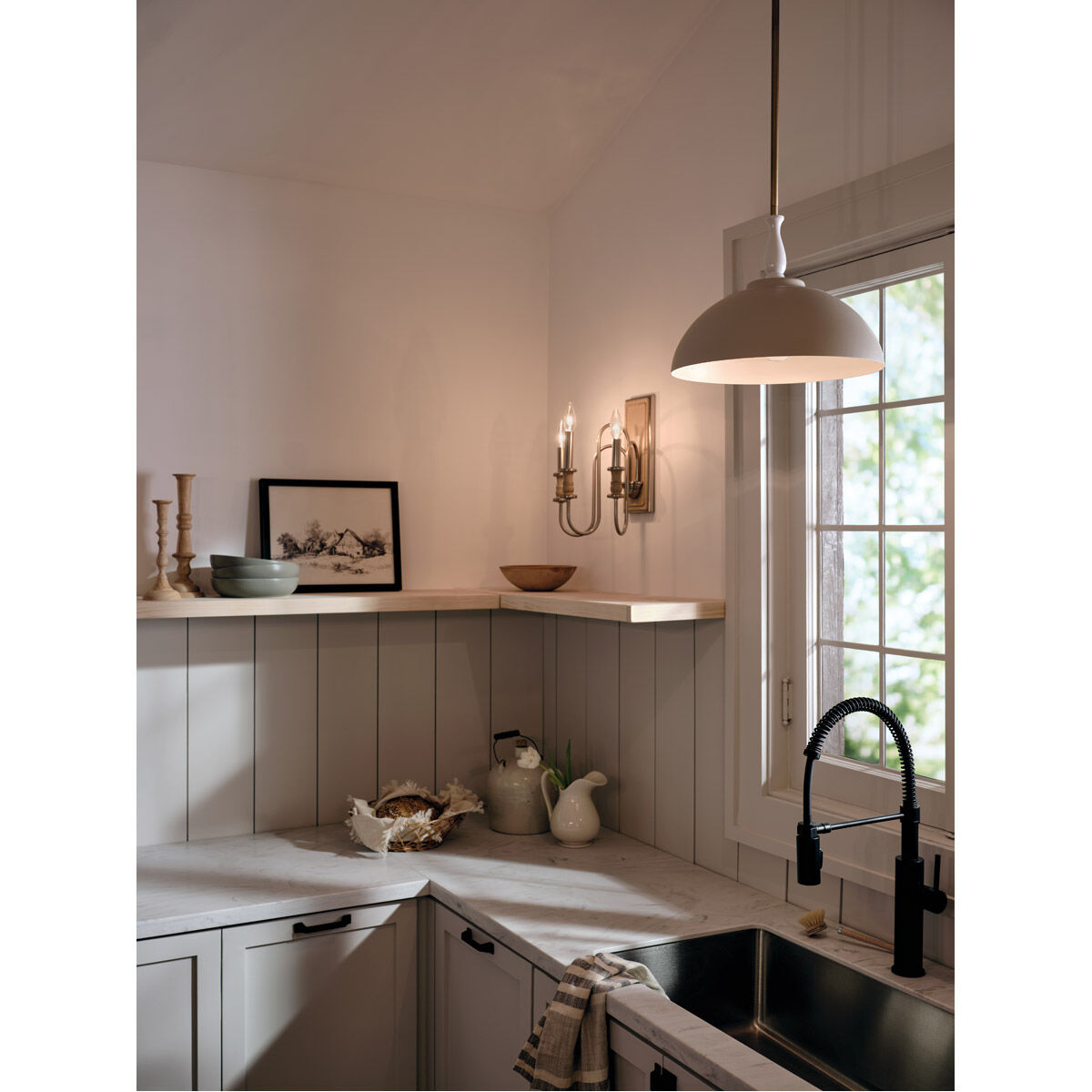 Homestead Karthe 6 Light 29 inch Brushed Nickel Chandelier Ceiling Light, Karthe