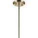 Bekah 1 Light Champagne Bronze Pendant Ceiling Light, Convertible