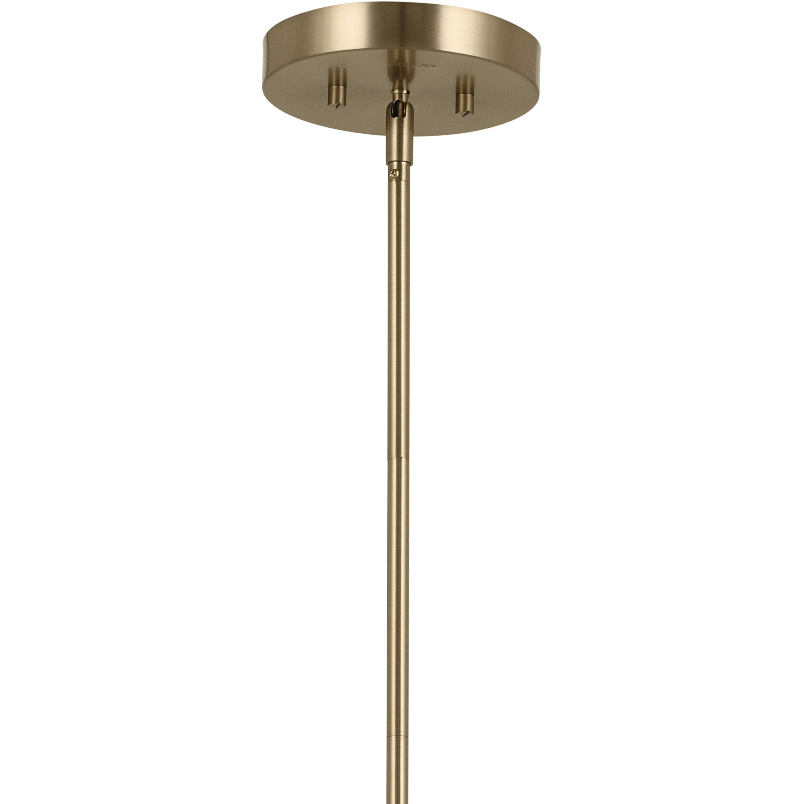 Kichler 52532CPZWH Gala LED 36 inch Champagne Bronze with White Chandelier Ceiling Light