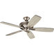 Monarch Ii 52 inch Burnished Antique Pewter with Dark Cherry Blades Ceiling Fan