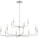 Pallas 12 Light 42.75 inch Polished Nickel Chandelier Ceiling Light
