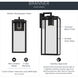 Branner 1 Light 17.75 inch Textured Black Outdoor Wall Light