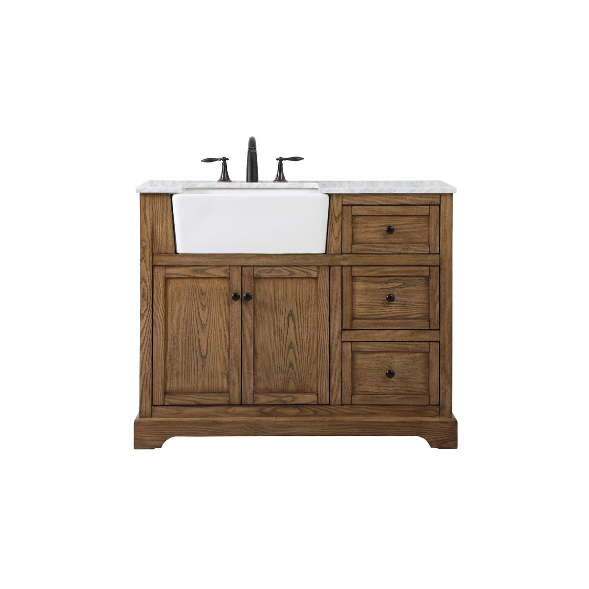 Franklin 42 X 22 X 34.75 inch Driftwood Bathroom Vanity Cabinet