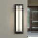Manhattan LED 22 inch Textured Black Outdoor Wall, Medium
