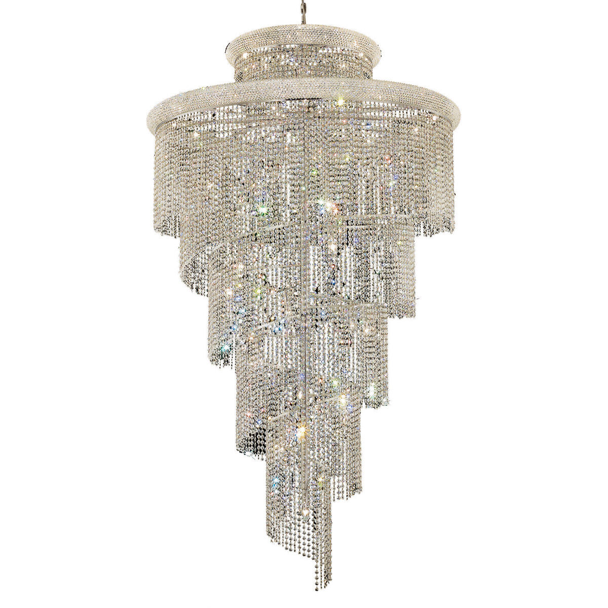 Spiral 41 Light 48.00 inch Foyer Pendant