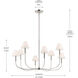 Eadie 8 Light Polished Nickel Chandelier Foyer Ceiling Light