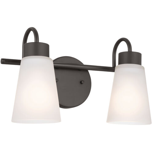 Erma 2 Light 13.5 inch Olde Bronze Bath Vanity Light Wall Light, 2 Arm