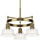 Eastmont 3 Light 23.25 inch Brushed Brass Chandelier Ceiling Light, Small