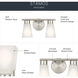 Stamos 2 Light 13 inch Brushed Nickel Bath Vanity Light Wall Light, 2 Arm