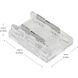COB Dry Clear 0.45 inch Crimp Connectors, Tape to Tape