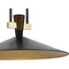 Tenon LED Black Pendant Ceiling Light