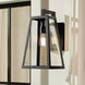 Delison 1 Light 16.75 inch Black Outdoor Wall Sconce 