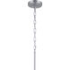 Stamos 3 Light Brushed Nickel Chandelier Ceiling Light, Small, 1 Tier