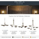 Palmela 4 Light Lacquered Bronze Chandelier Ceiling Light