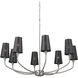 Adeena 8 Light 36.5 inch Classic Pewter Chandelier Ceiling Light